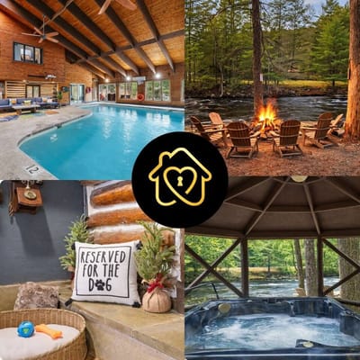 Riverfront Lodge with Indoor Pool & Hot Tub