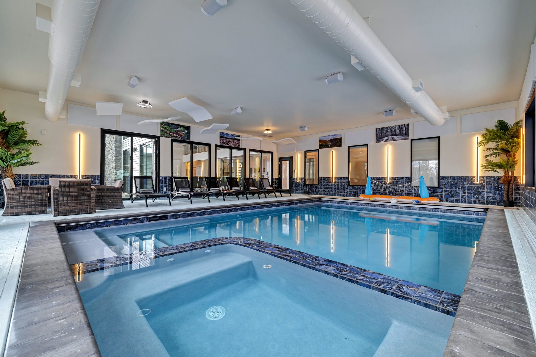 Heated indoor pool at The Perfect Pocono Escape